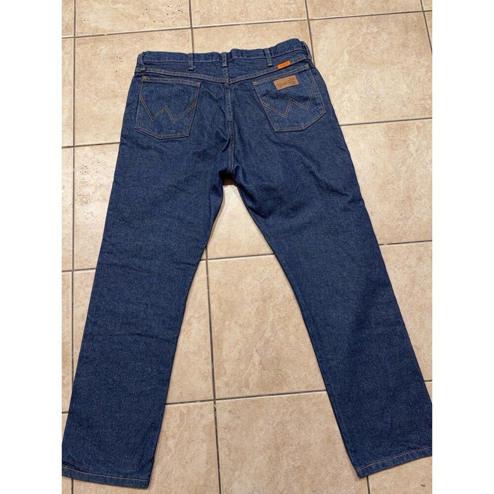 Wrangler FR Jeans Mens 36x30 Blue Original Fit FR13MWZ Flame Resistant Pants EUC - Picture 2 of 10